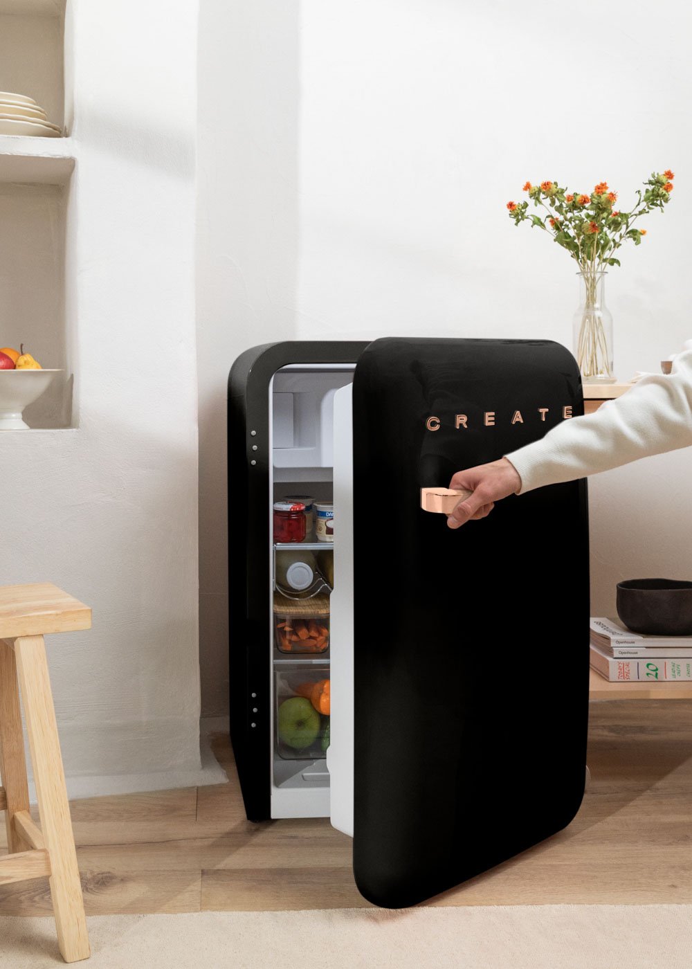CREATE - FRIDGE RETRO 107L - Frigorífico de estilo retro, imagem de galeria 3