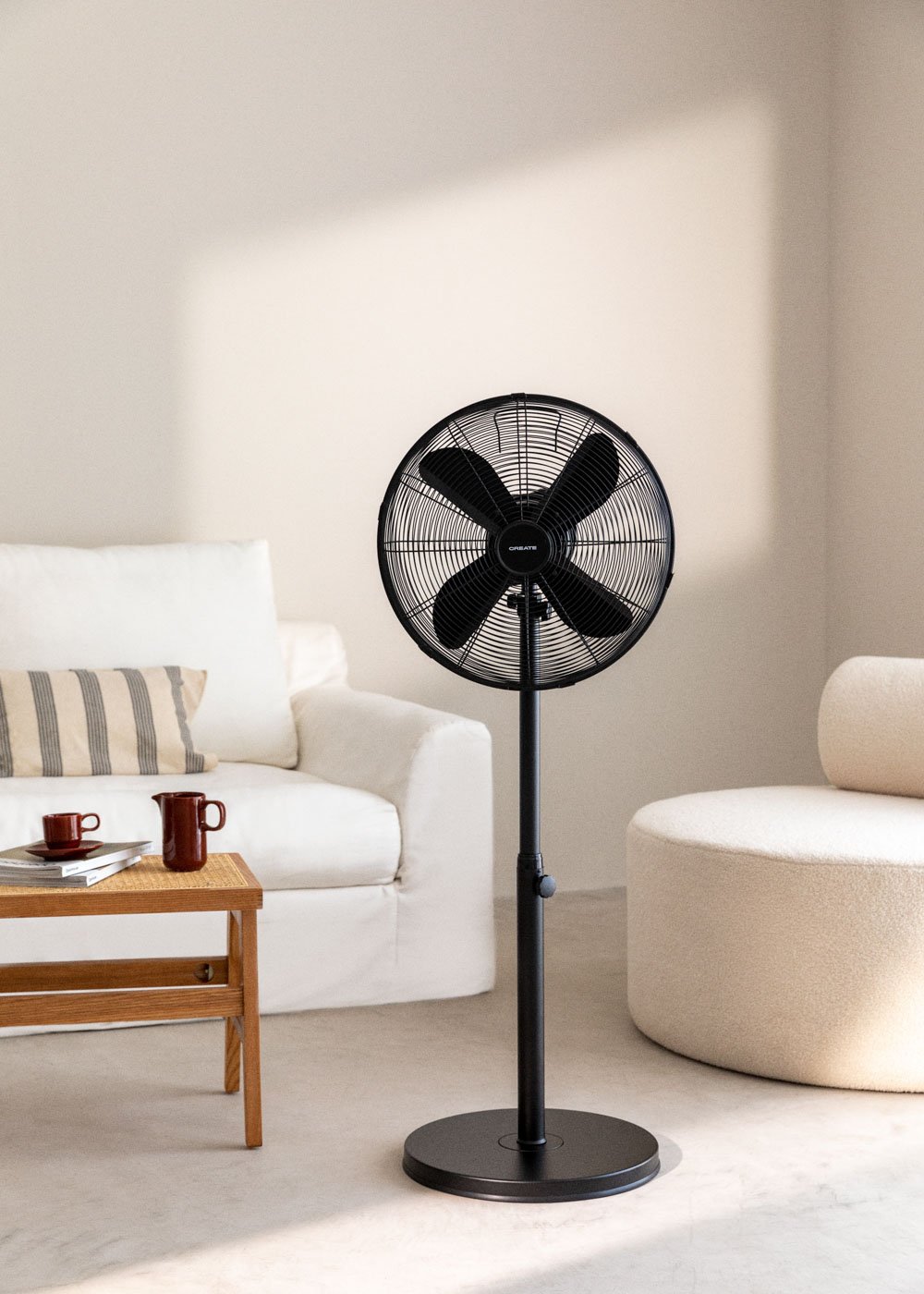 CREATE - AIR STAND EASY - Ventilador de pé oscilante 50 W, imagem de galeria 1