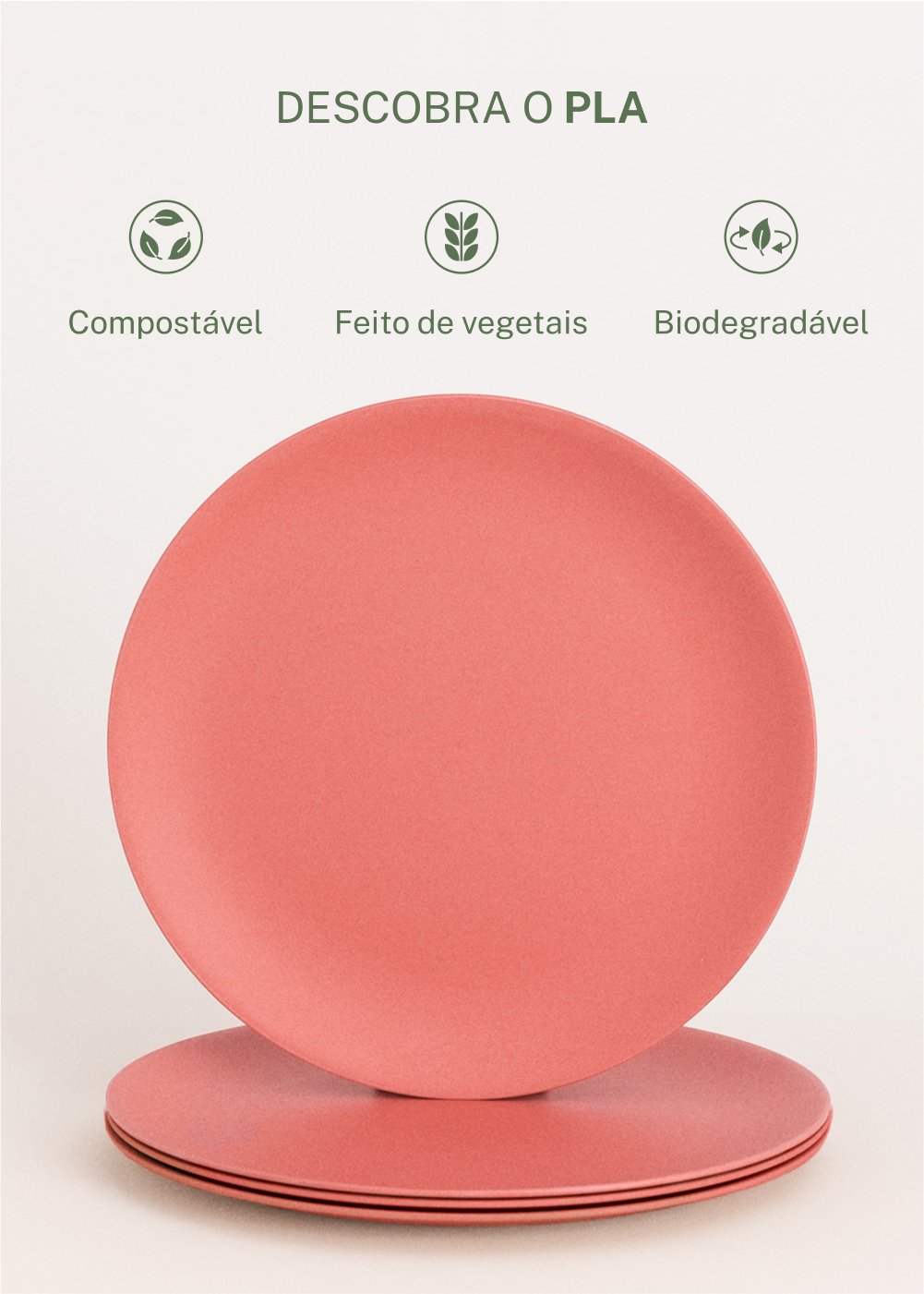 CREATE - KITCHENWARE OUTDOOR ECO - Conjunto de 4 pratos para exterior, imagem de galeria 3