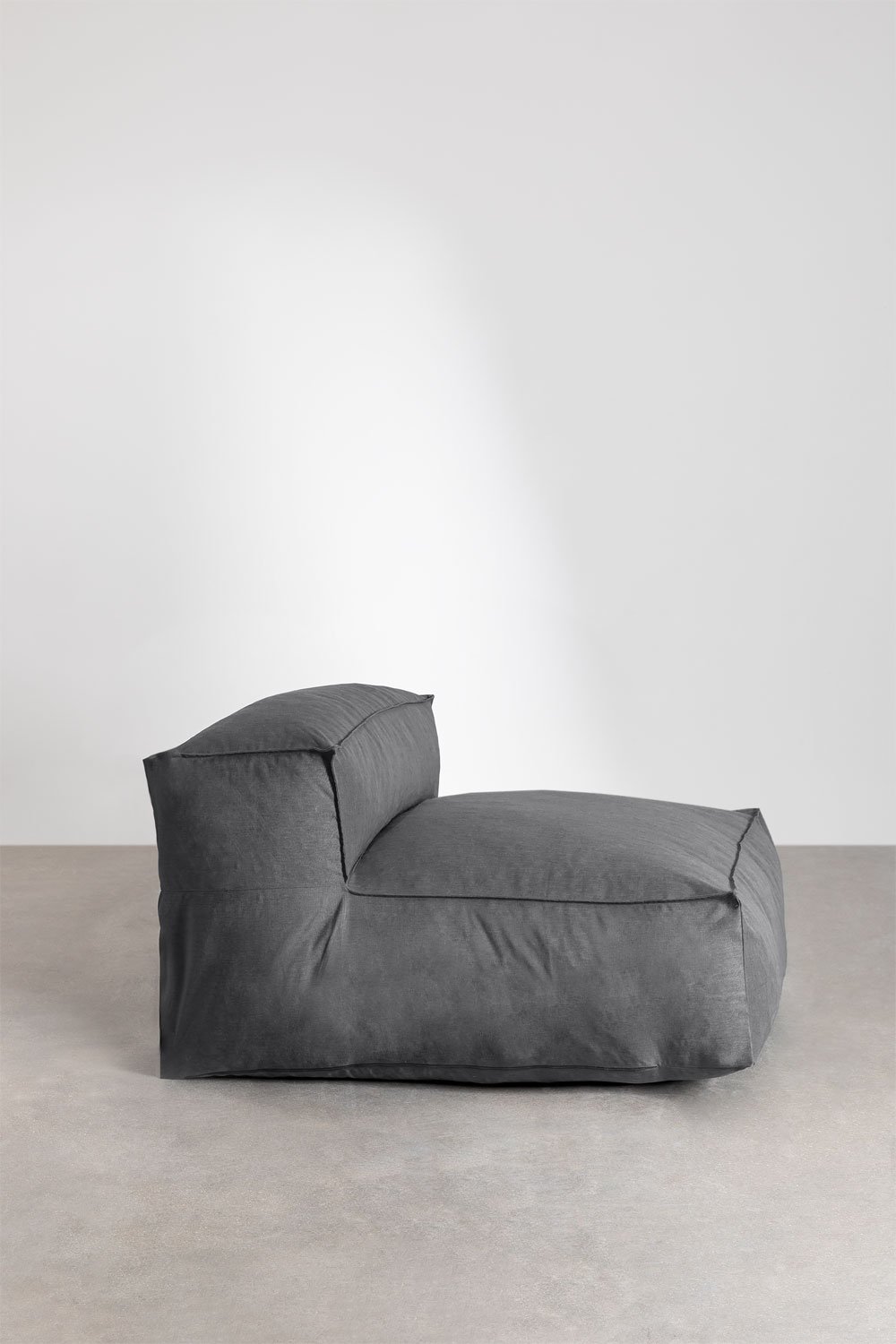 Sofá chaise longue modular de 4 peças Dojans e pufe de jardim, imagem de galeria 5