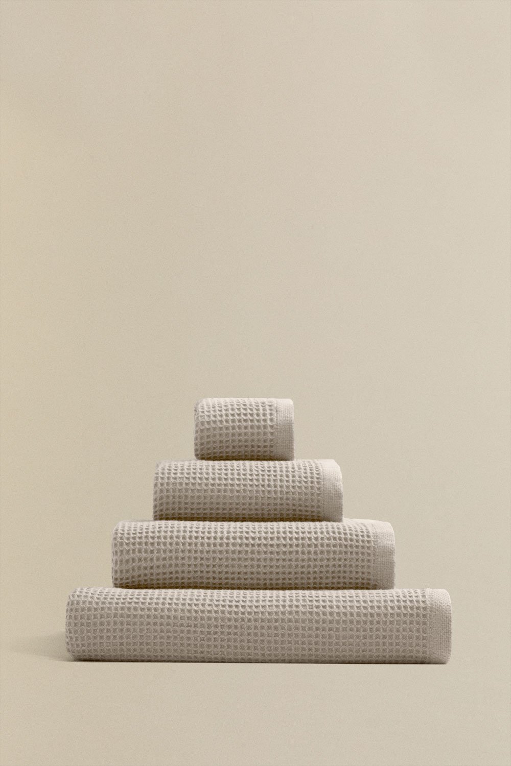 Conjunto de 4 toalhas em algodão waffle Fiorala  , imagem de galeria 7