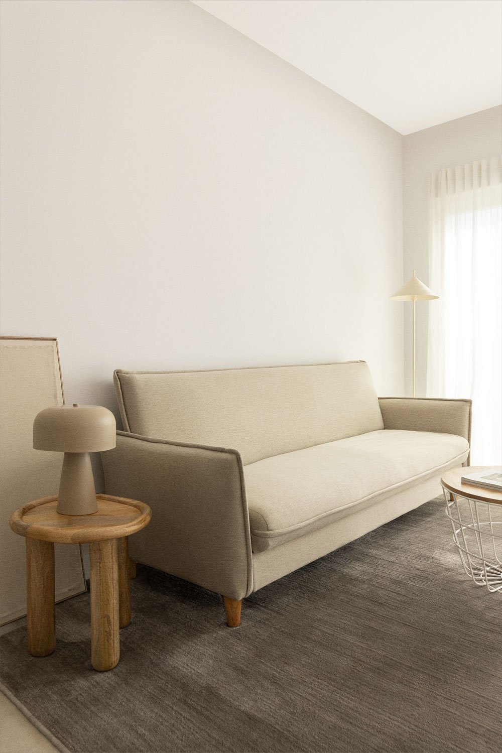 Sofá reclinável de 2 lugares em tecido Shung, imagem de galeria 1