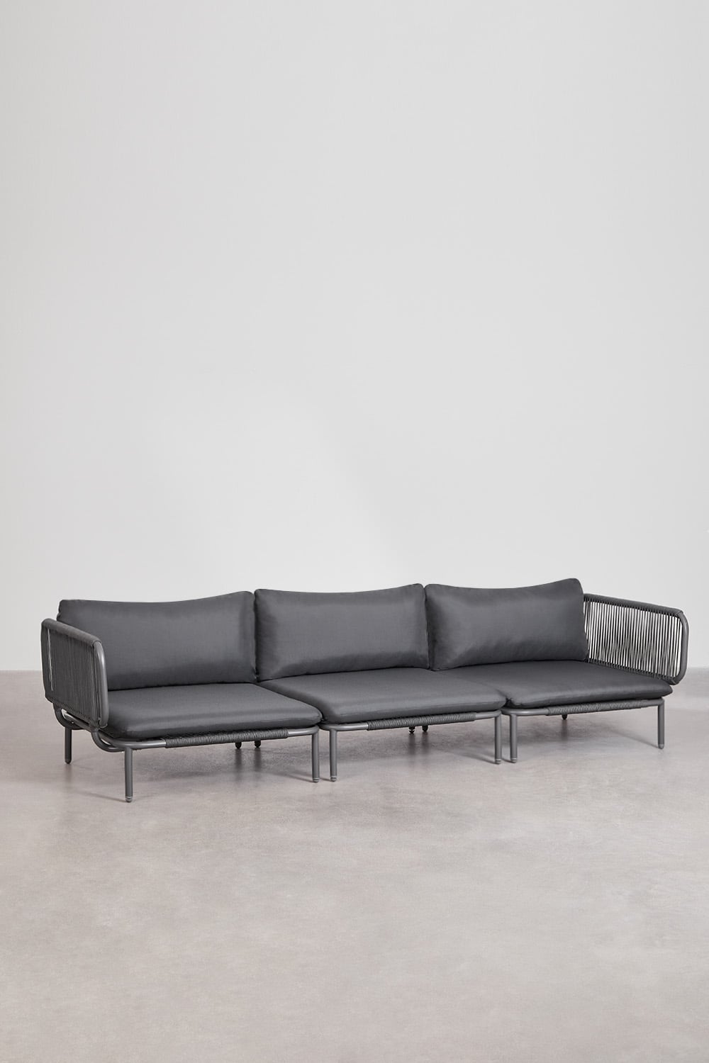 Sofá modular de jardim de 3 peças com 2 poltronas de canto Roubly, imagem de galeria 1