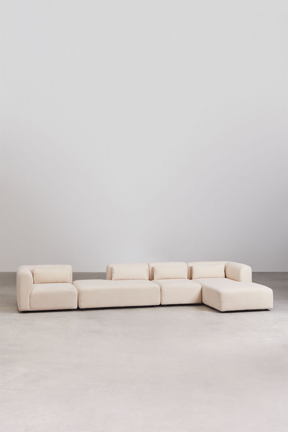 Sofá Modular Chaise Longue Direito de 4 Peças com Chaise Lounge Fogler, imagem de galeria 3