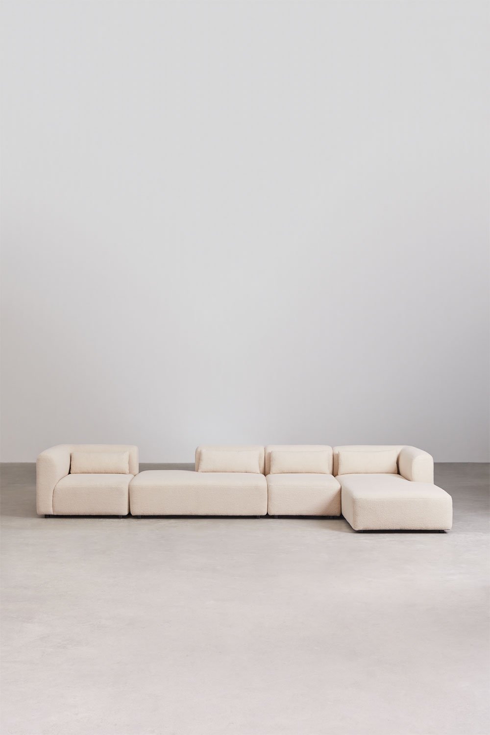 Sofá Modular Chaise Longue Direito de 4 Peças com Chaise Lounge Fogler, imagem de galeria 4