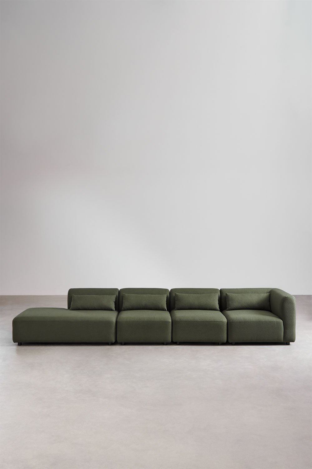 Sofá de canto modular Fogler de 4 peças com chaise longue esquerda, imagem de galeria 3