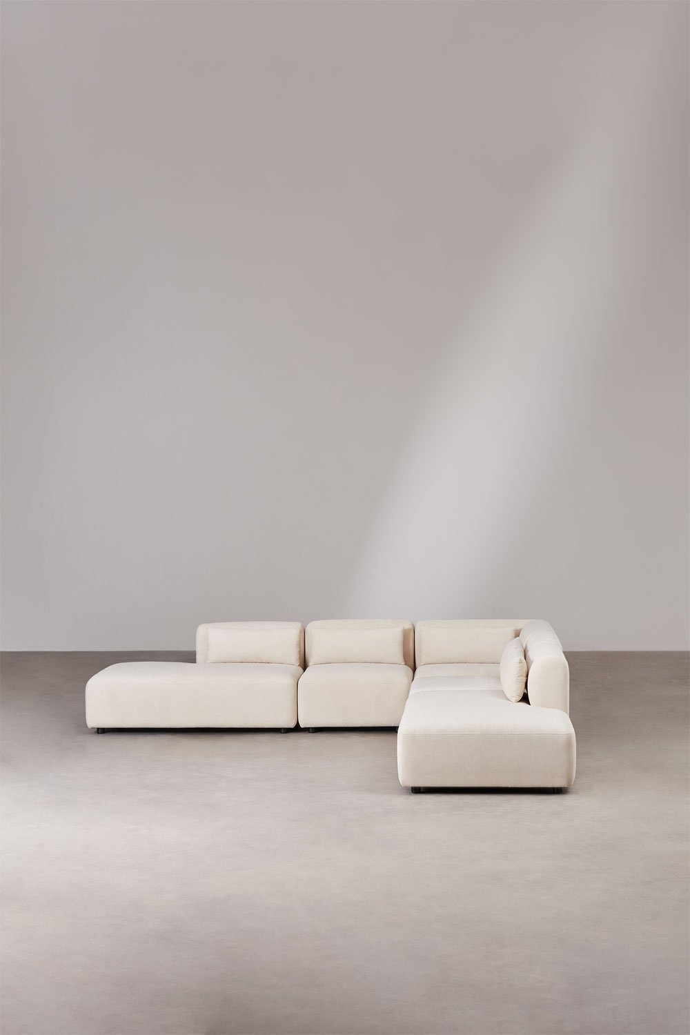 Sofá modular de canto Fogler de 5 peças com espreguiçadeira dupla, imagem de galeria 3