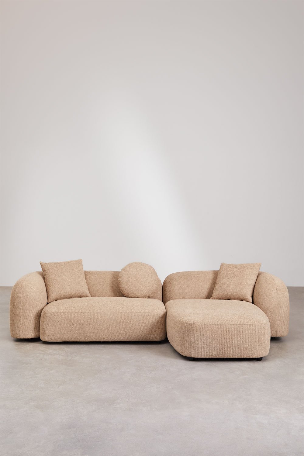 Sofá Modular Chaise Longue Direito de 2 Peças em Coco Chenille   , imagem de galeria 6