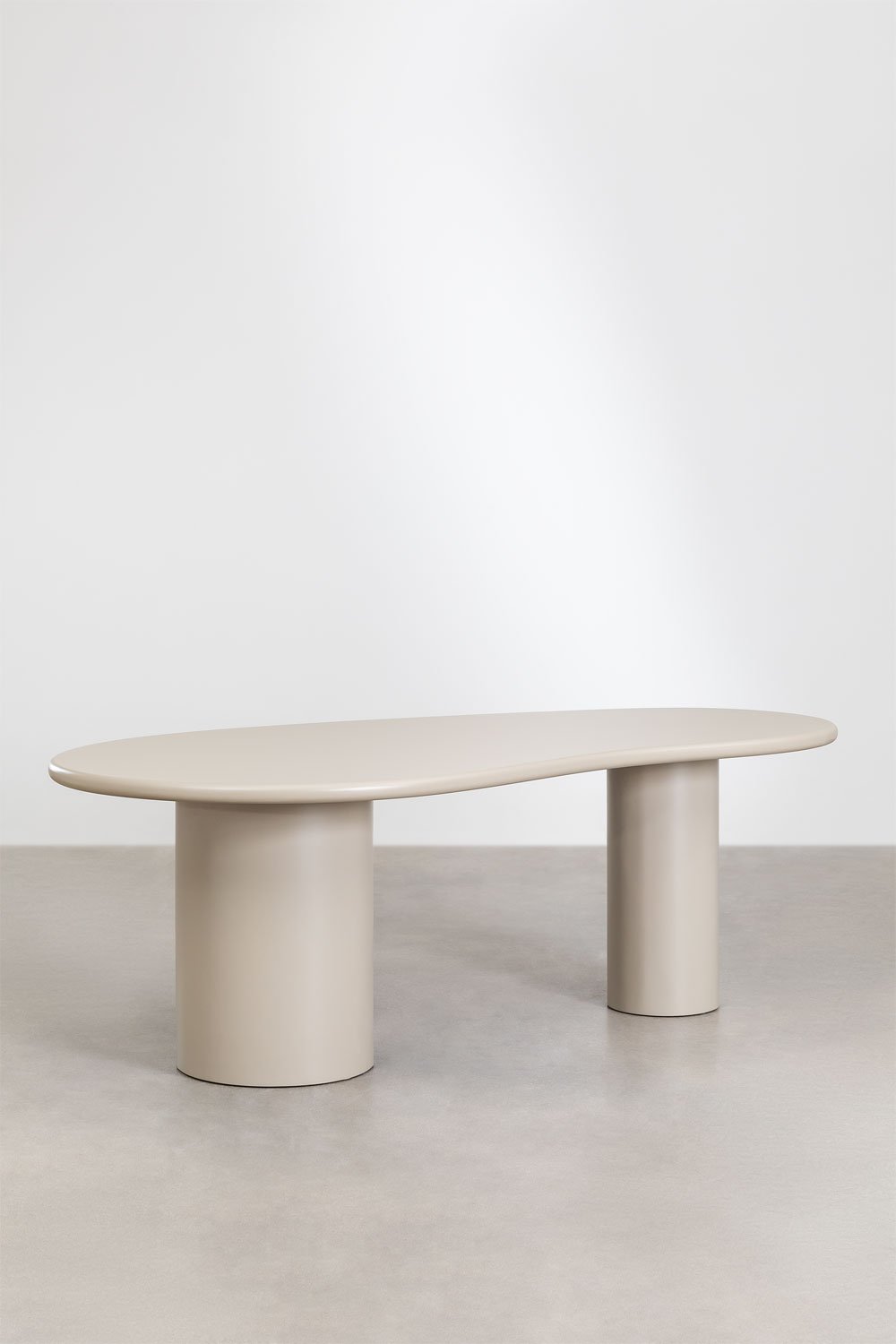 Mesa de jantar oval em MDF (220x115 cm) Billie, imagem de galeria 1