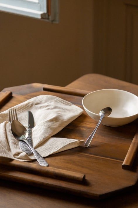 Conjunto de talheres em aço inoxidável de 16 peças Aina