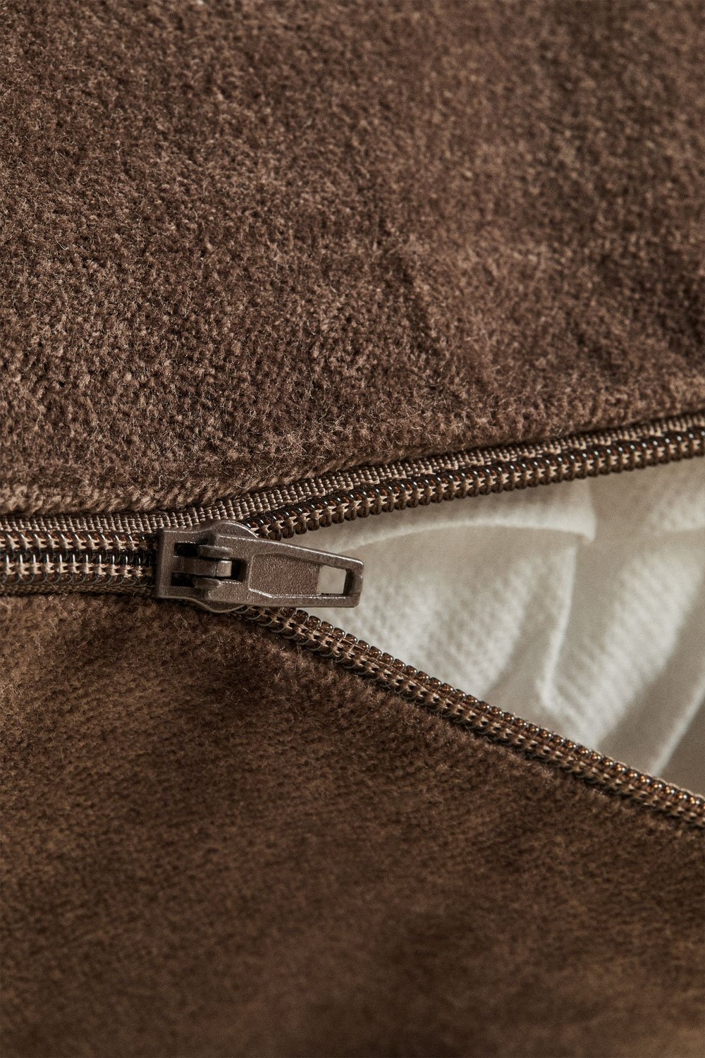 Almofada quadrada 40x40 cm em veludo de algodão Enid, imagem de galeria 8