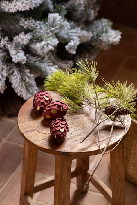 Pacote de 3 decorações de Natal em papel Elysia