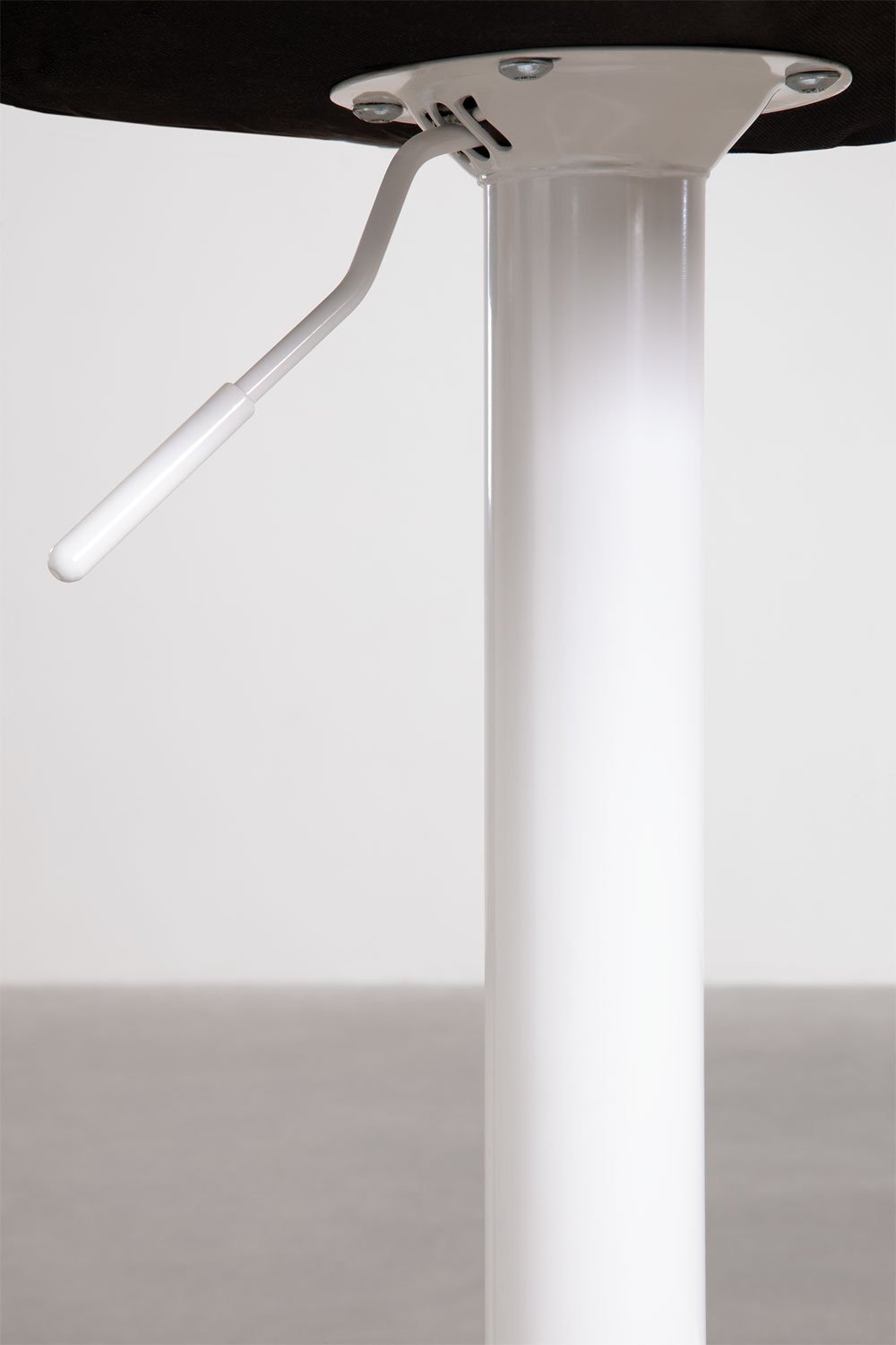 Banqueta alta ajustável com encosto de metal e tecido Igarasi, imagem de galeria 9