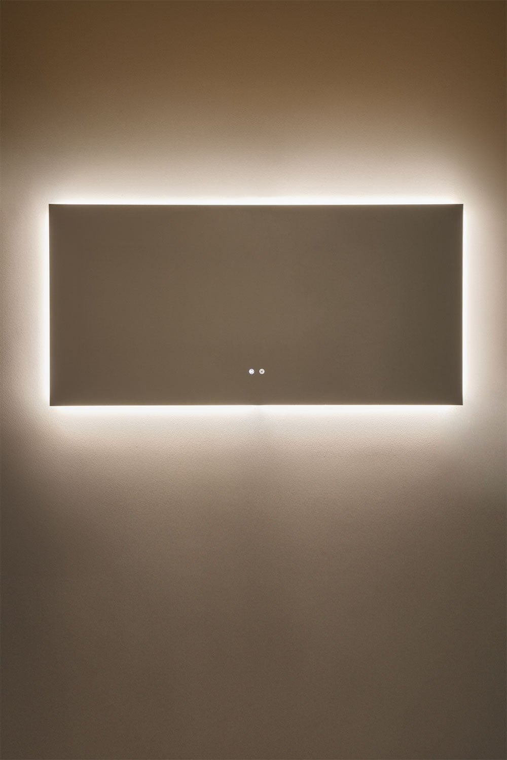 Espelho de parede retangular 160x75 cm para casa de banho com luz LED e antivapor Riben, imagem de galeria 5