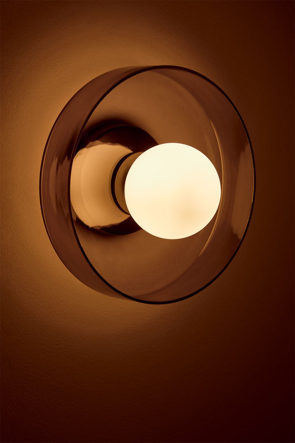 Aplique de parede em vidro e aço inoxidável Jaxal, imagem de galeria 3