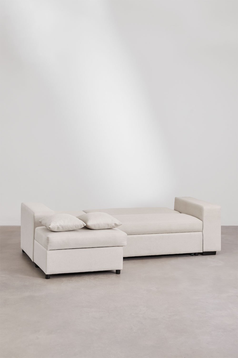 Sofá-cama chaise longue esquerda 3 lugares em tecido Umay, imagem de galeria 6