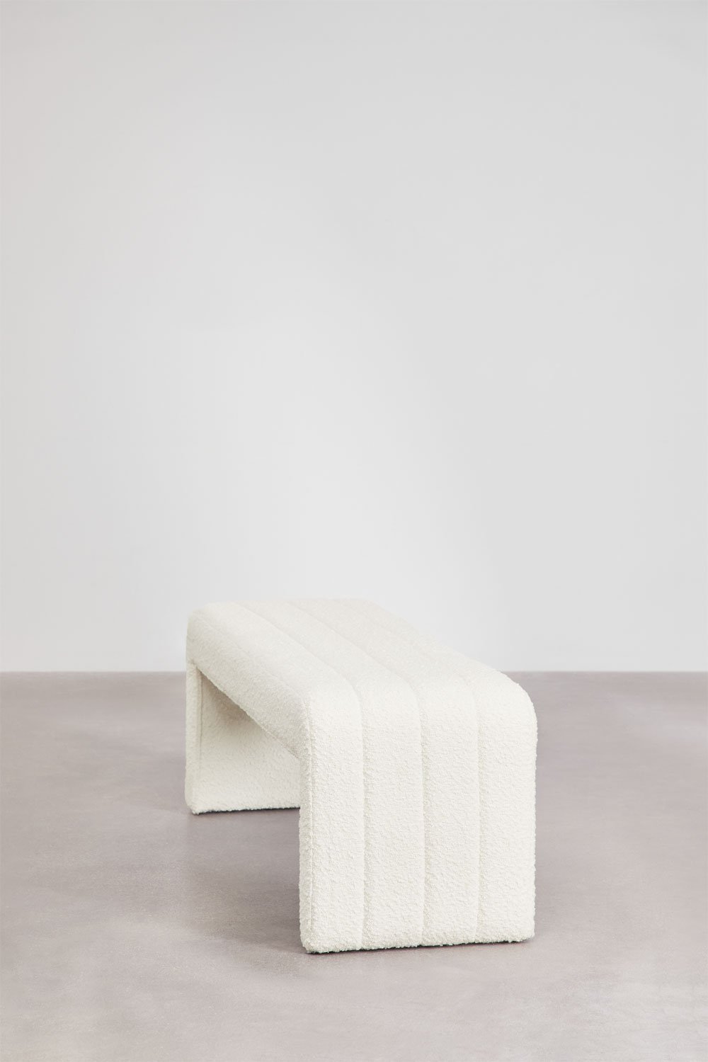 Banco 130 cm em tecido bouclé Vera, imagem de galeria 5