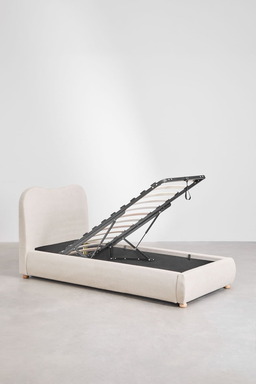 Cama com baú articulado estofada Winselet, imagem de galeria 3