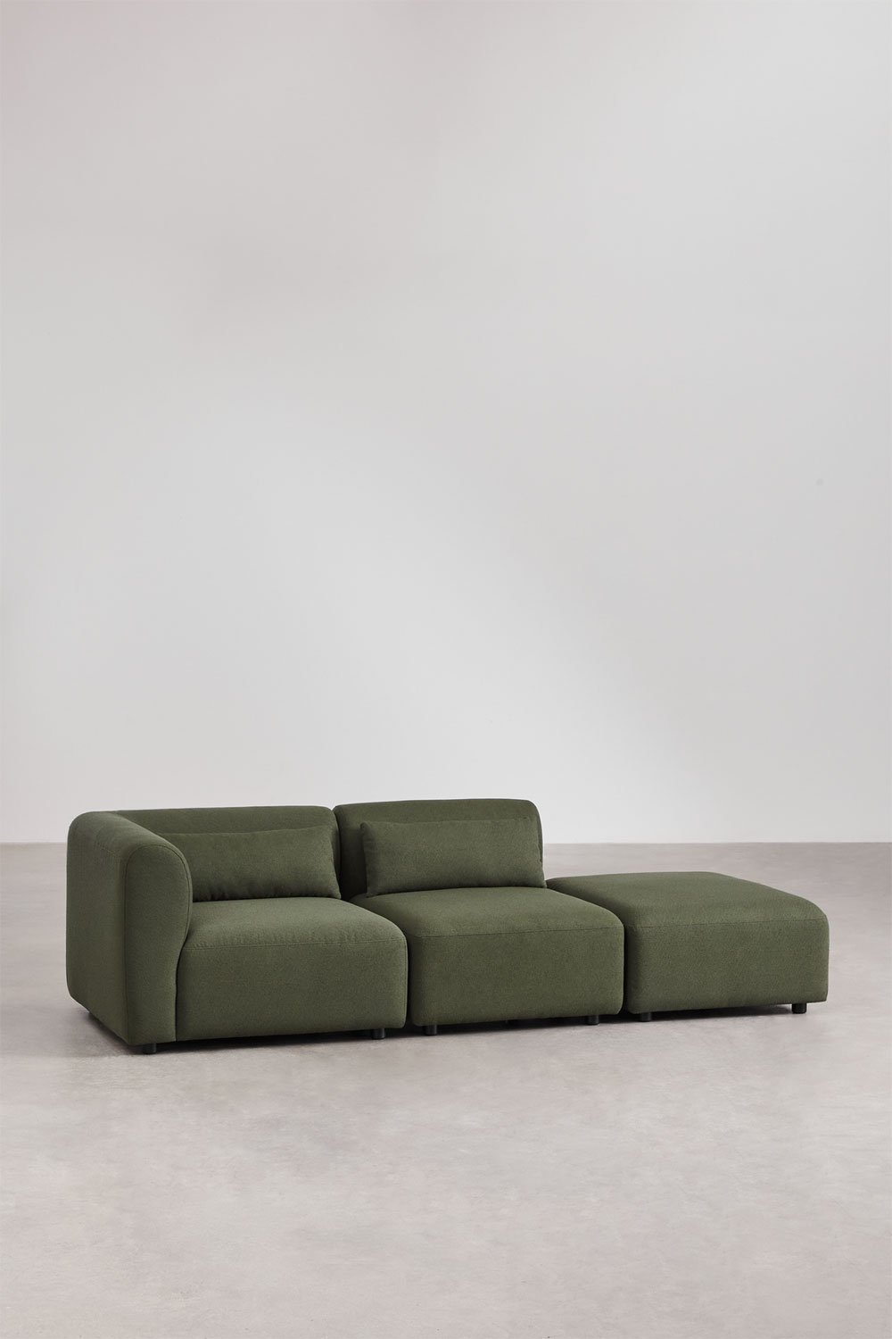Sofá modular de canto de 2 peças com pufe Fogler, imagem de galeria 1
