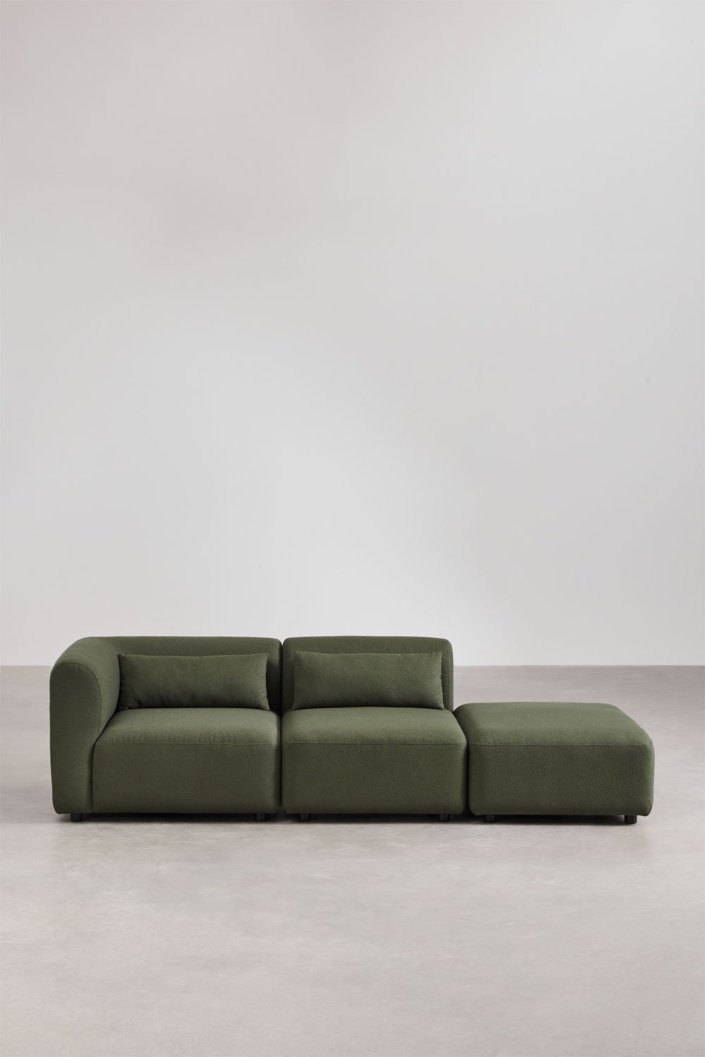 Sofá modular de canto de 2 peças com pufe Fogler, imagem de galeria 3