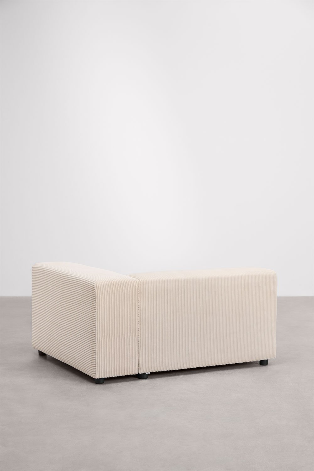 Módulo de canto direito 135x113 cm com apoio de braço alto para sofá modular Bruna, imagem de galeria 4