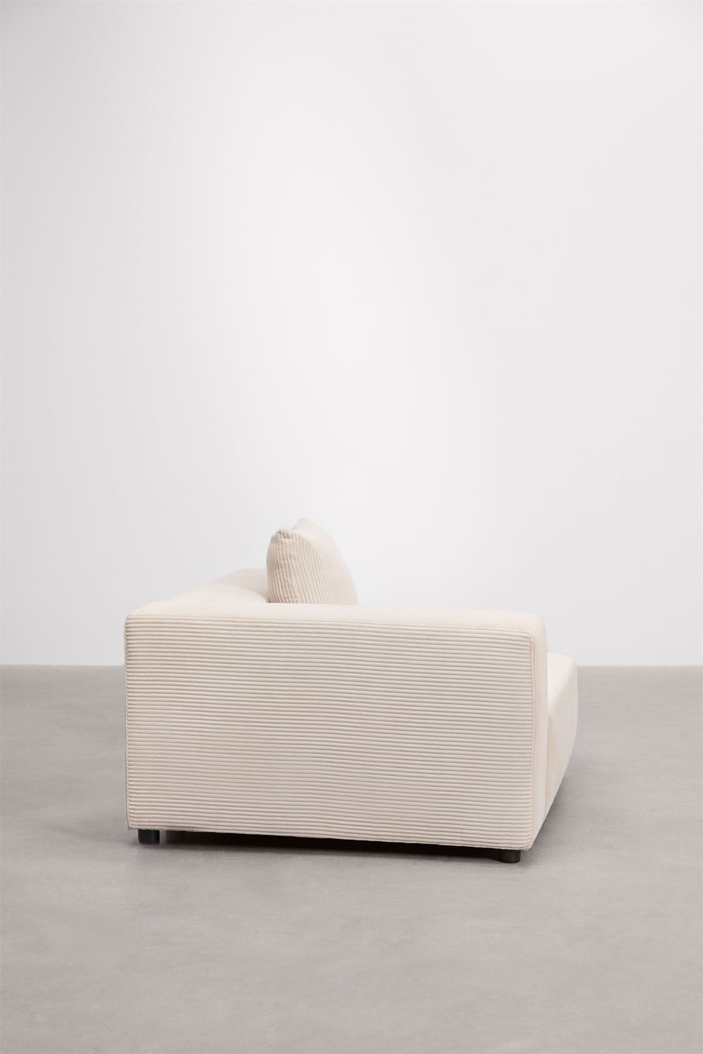 Módulo de canto esquerdo 135x113 cm com apoio de braço alto e almofada para sofá modular Bruna, imagem de galeria 3