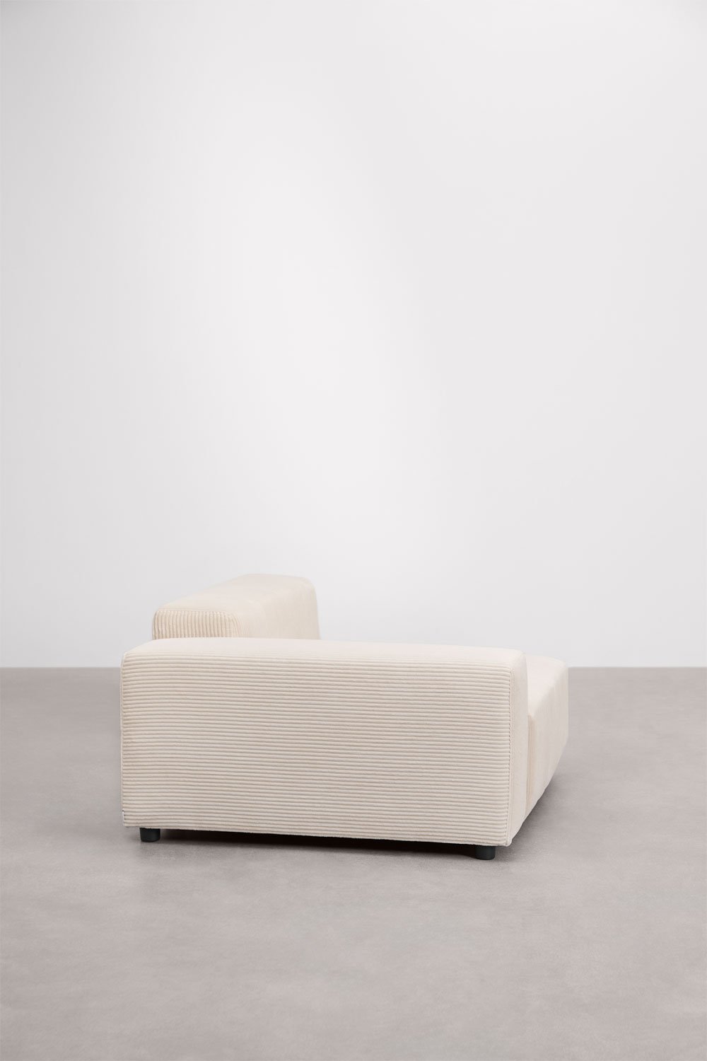 Módulo de canto esquerdo 135x113 cm com apoio de braço baixo para sofá modular Bruna, imagem de galeria 3