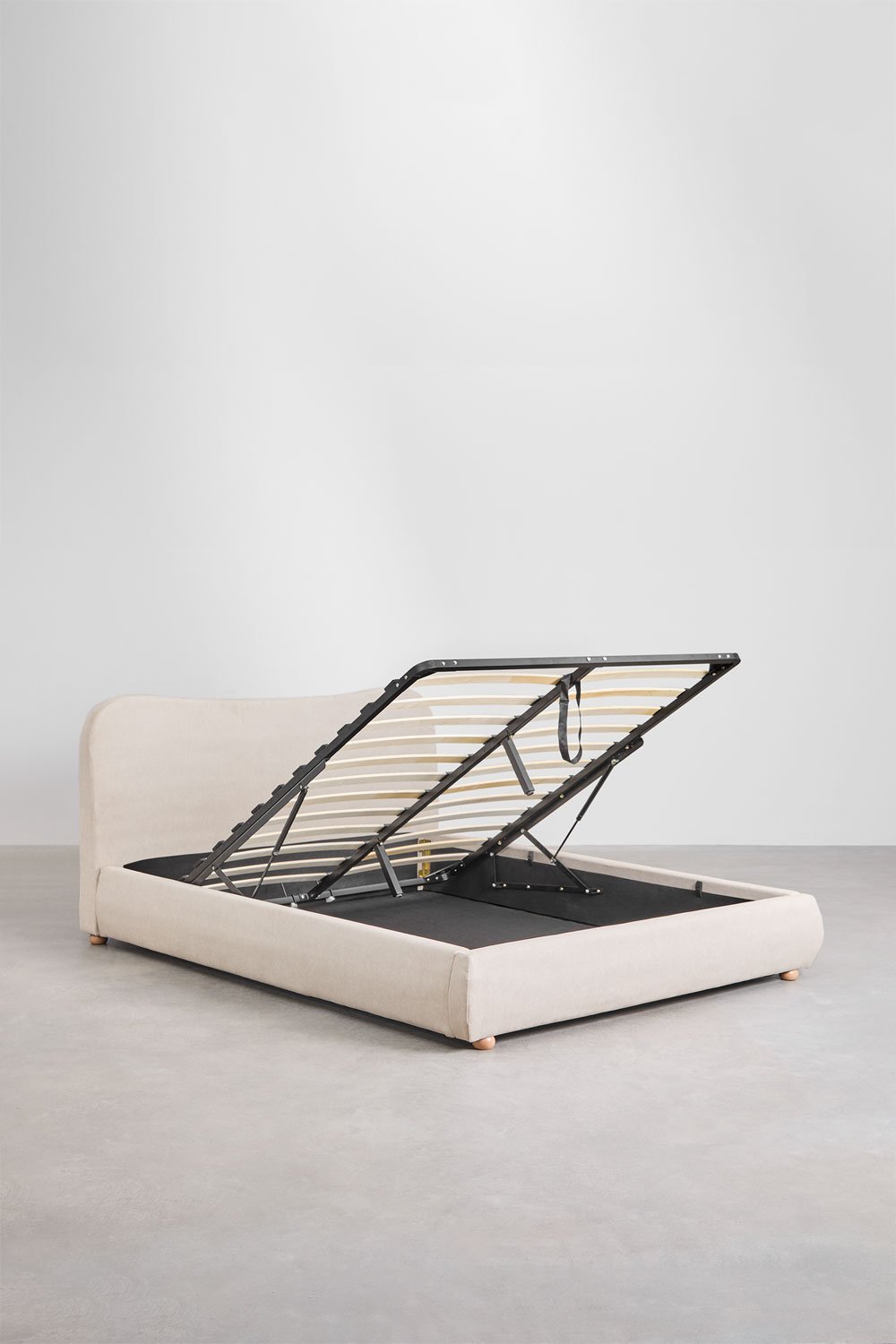 Cama com baú articulado estofada Winselet, imagem de galeria 3