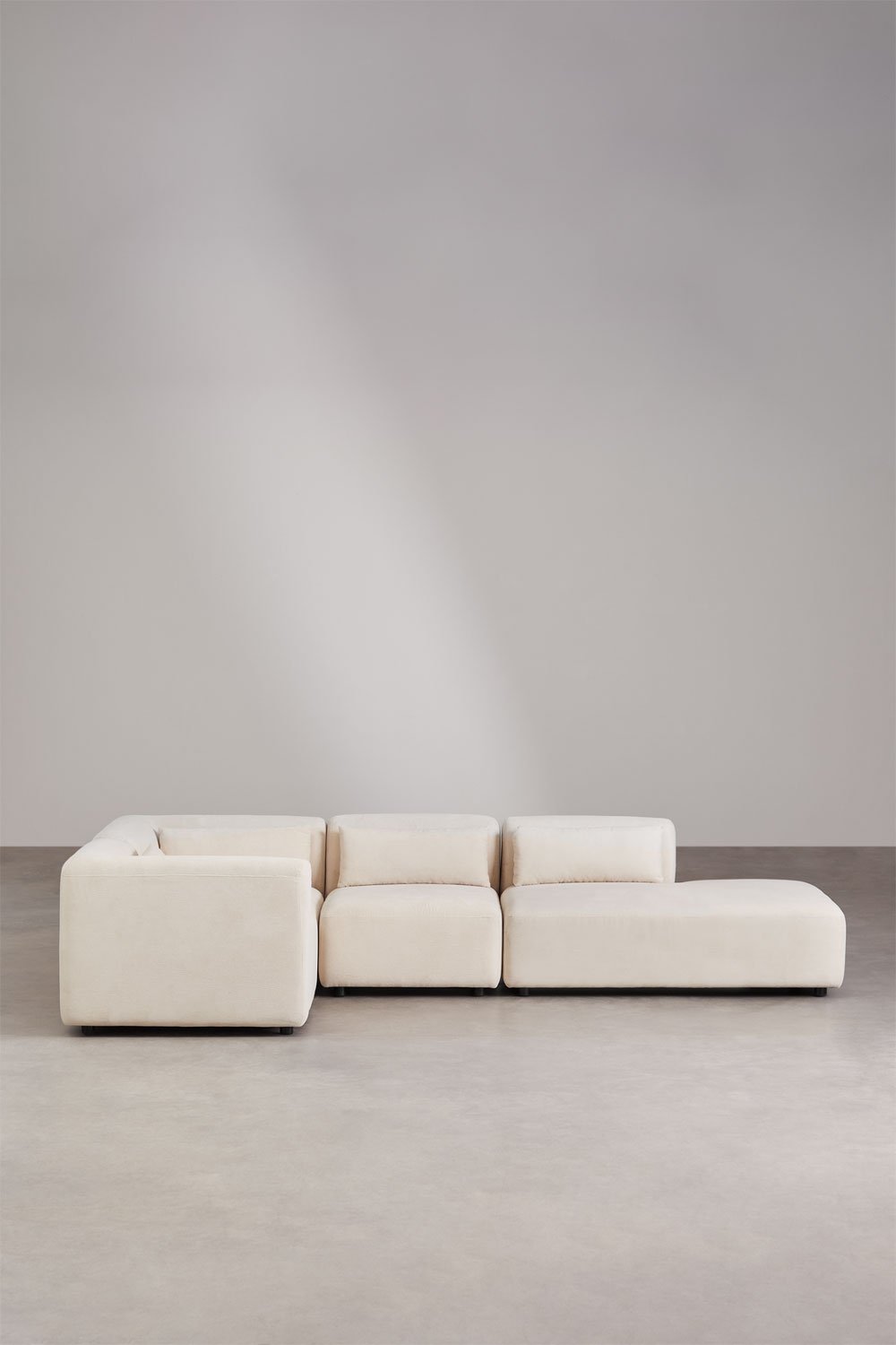 Sofá de canto modular Fogler de 4 peças com espreguiçadeira direita, imagem de galeria 3