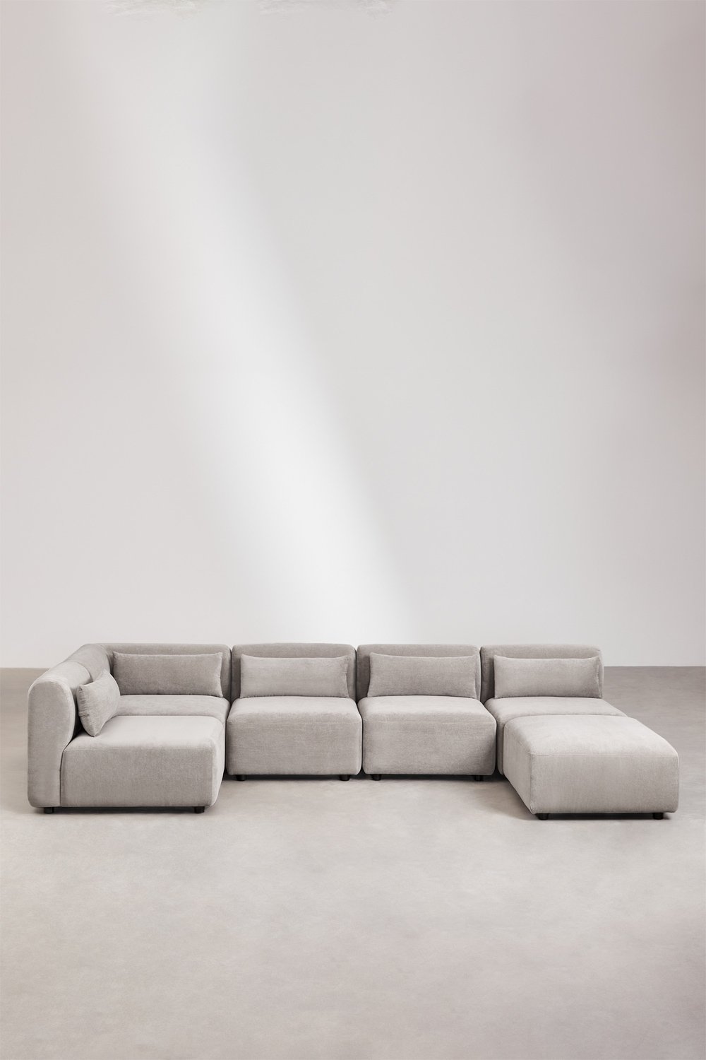 Sofá modular de canto de 5 peças com pufe Fogler , imagem de galeria 3