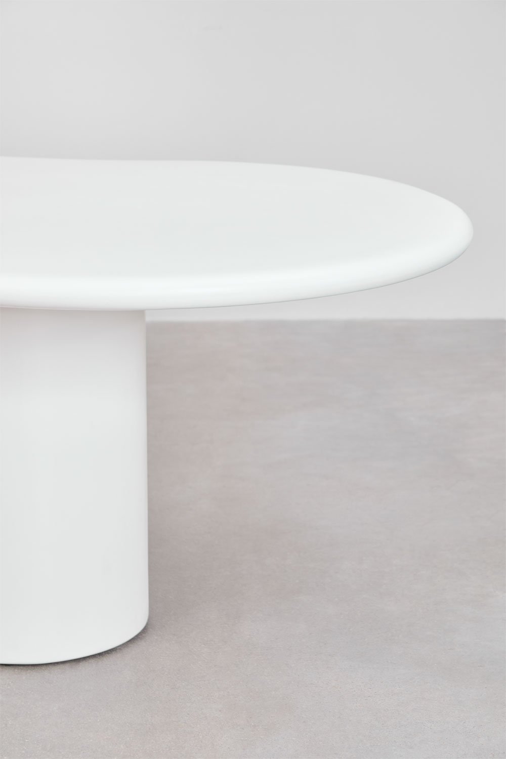 Mesa de jardim oval 230x130 cm em cimento Vaduz, imagem de galeria 4