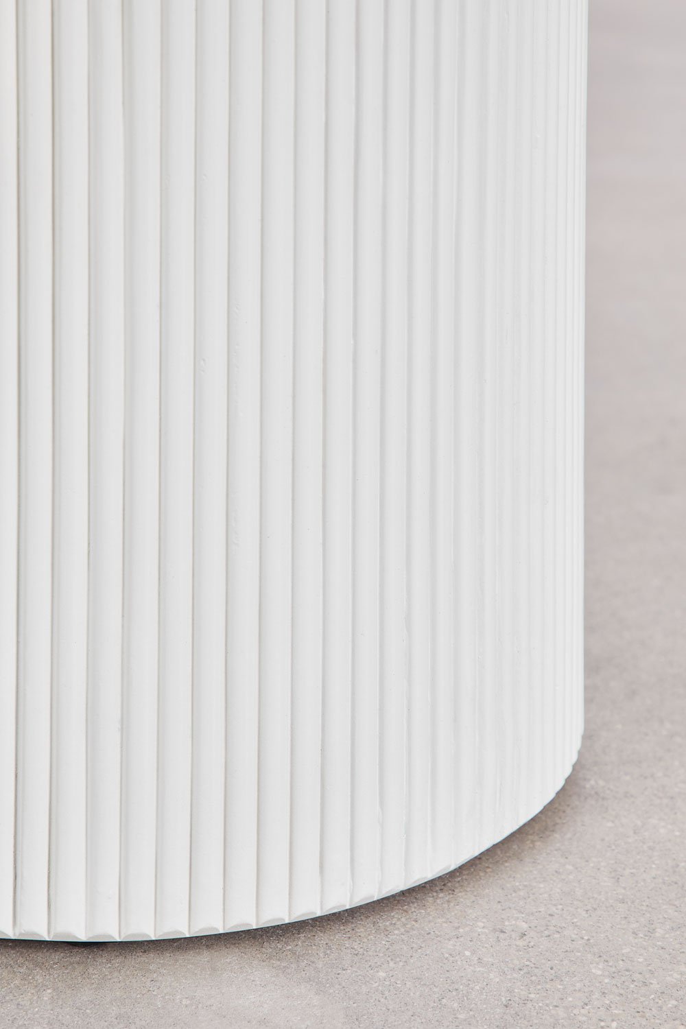 Mesa de jardim oval 220x100 cm em cimento Velia, imagem de galeria 6