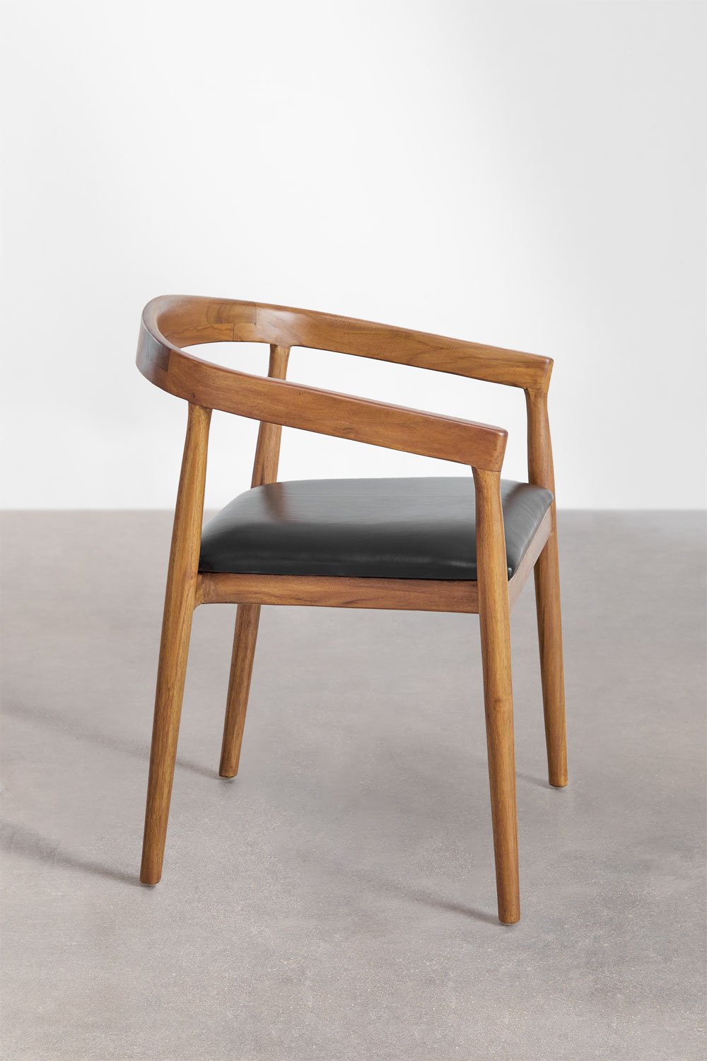 Cadeira de jantar de couro Visby, imagem de galeria 3