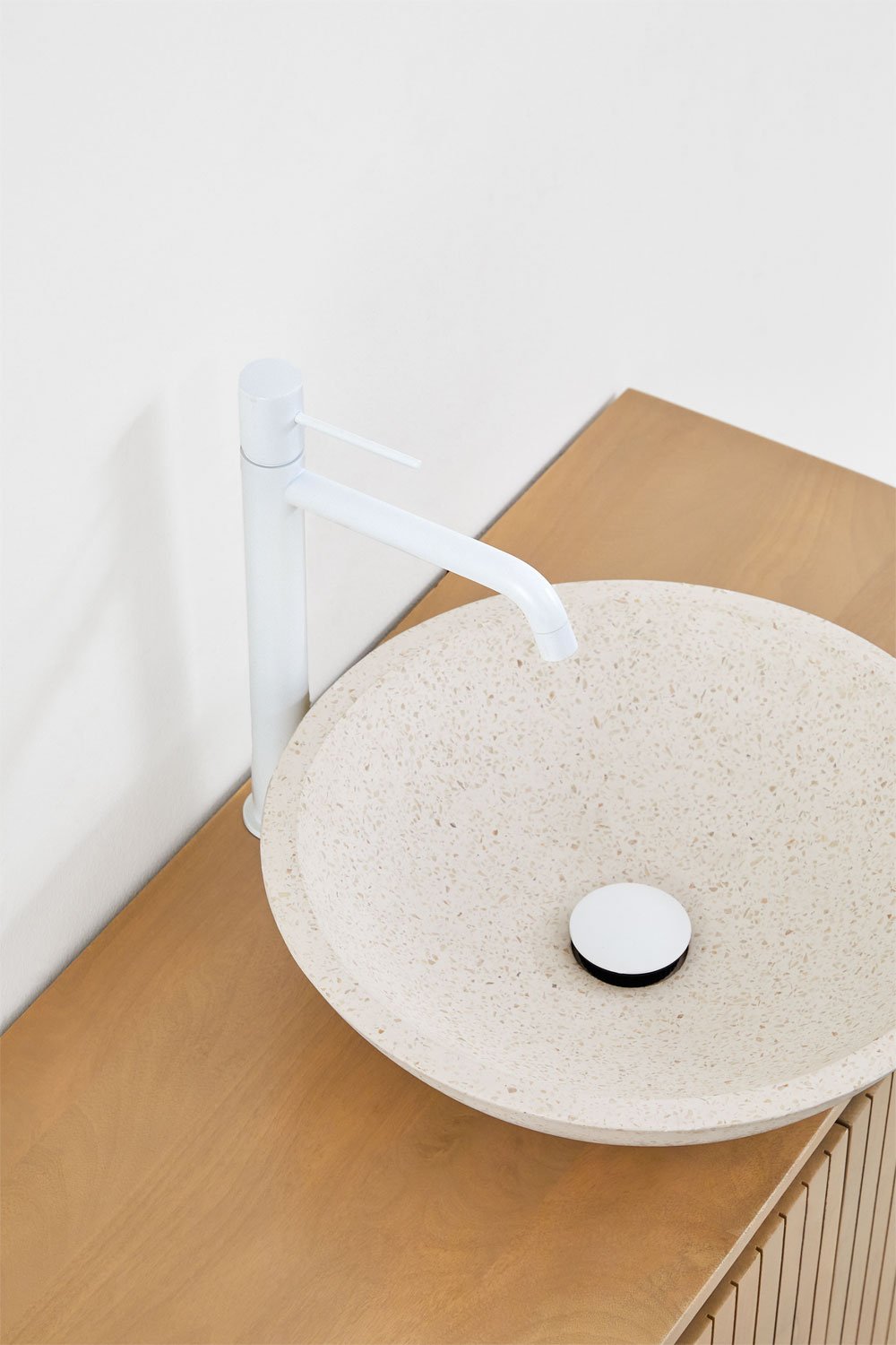 Conjunto de móvel de casa de banho suspenso 90x40 cm em madeira de manga Analis, imagem de galeria 4