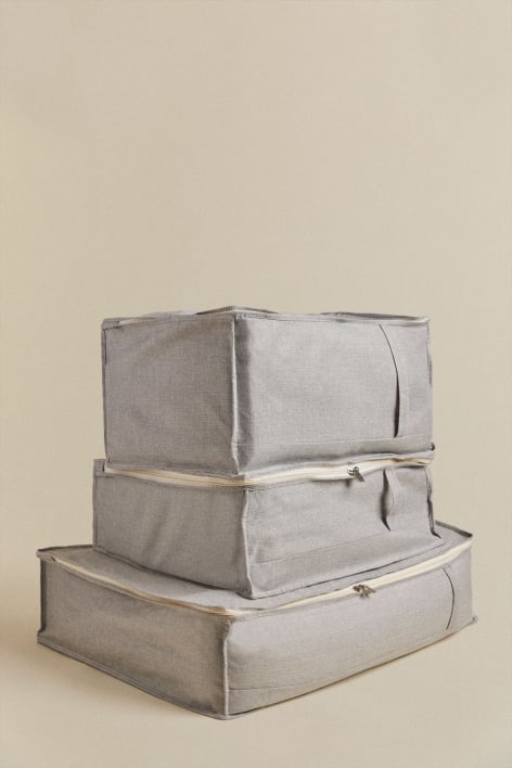 Conjunto de 3 caixas organizadoras Jamil