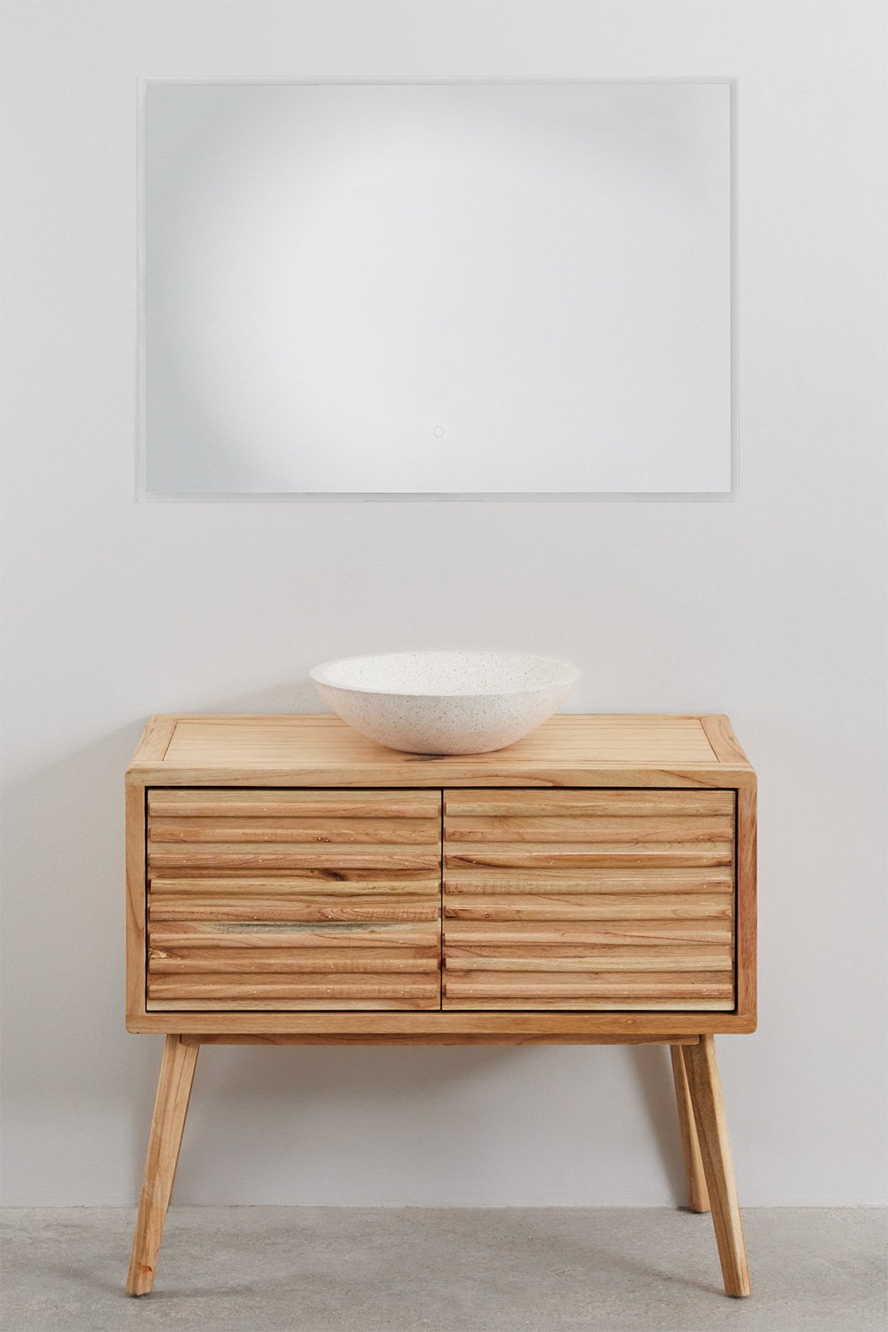 Conjunto de móvel de casa de banho em madeira Deleyna, imagem de galeria 2