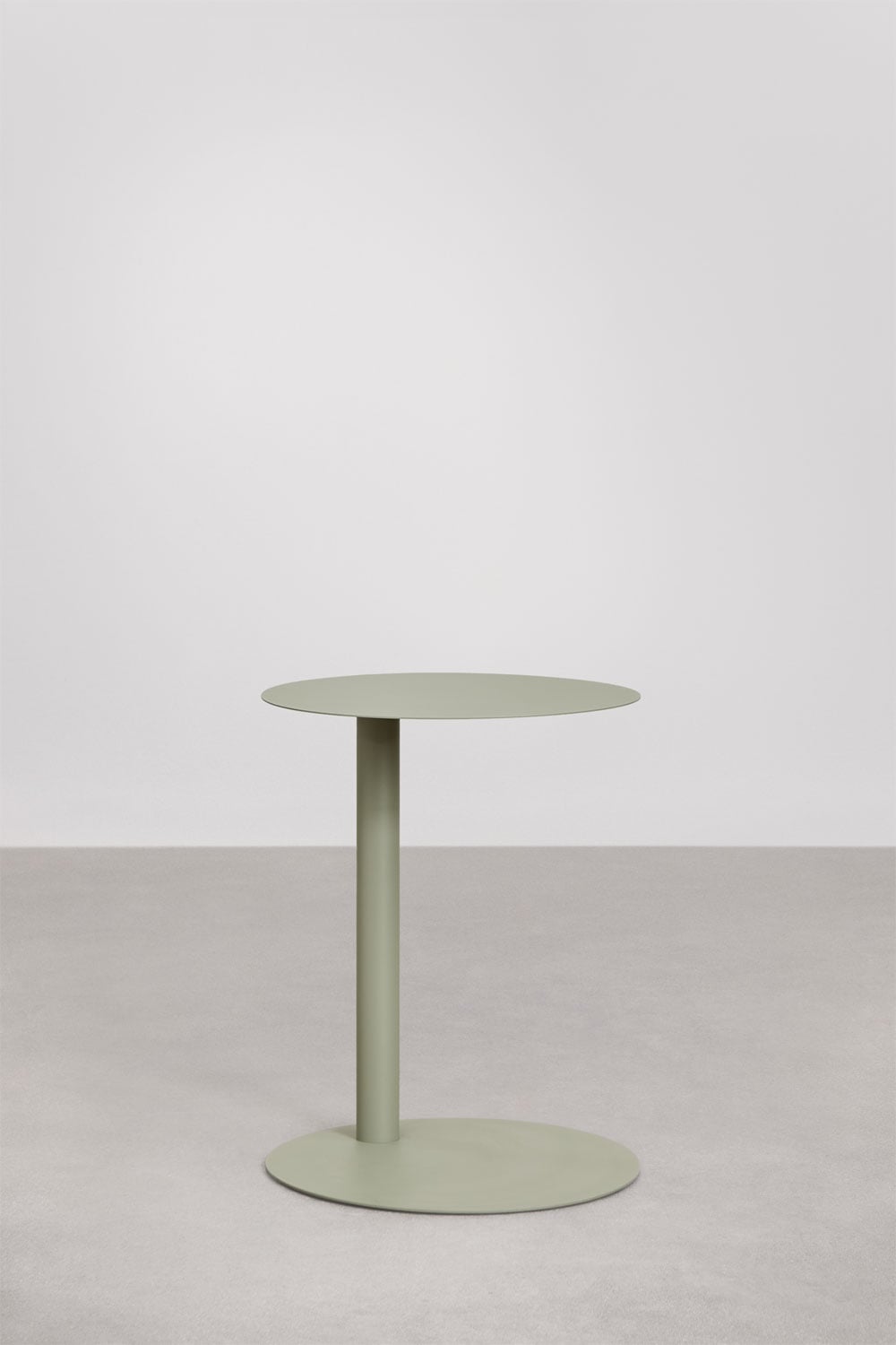 Mesa auxiliar para jardim redonda Ø40 cm em aço Yannik, imagem de galeria 2