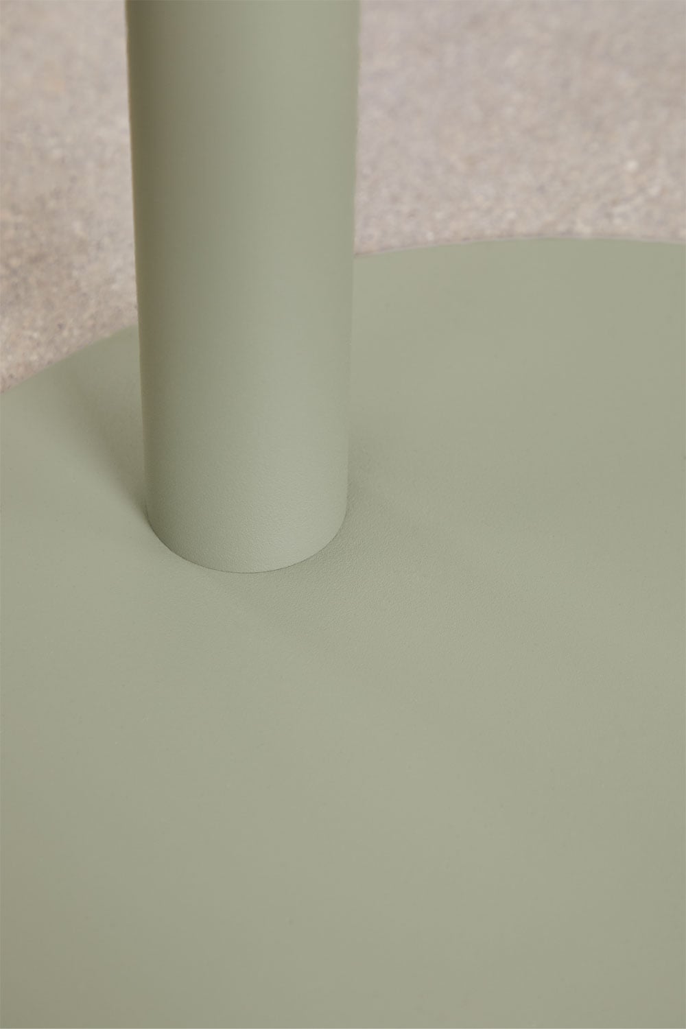 Mesa auxiliar para jardim redonda Ø40 cm em aço Yannik, imagem de galeria 5