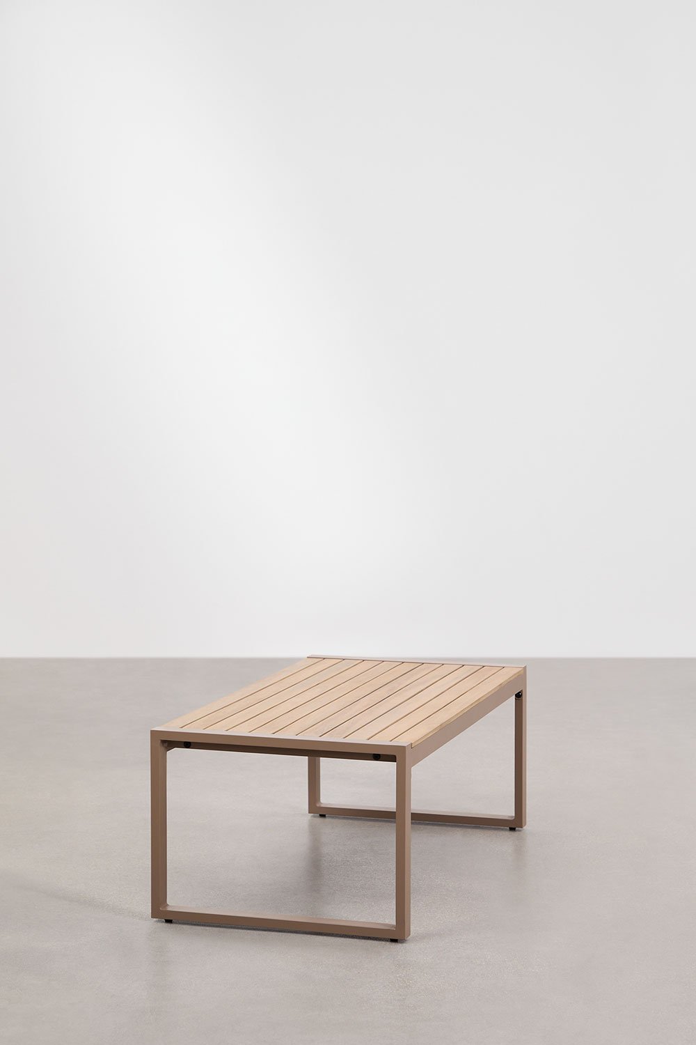 Mesa de centro retangular de jardim 110x55 cm em alumínio Lipov, imagem de galeria 4