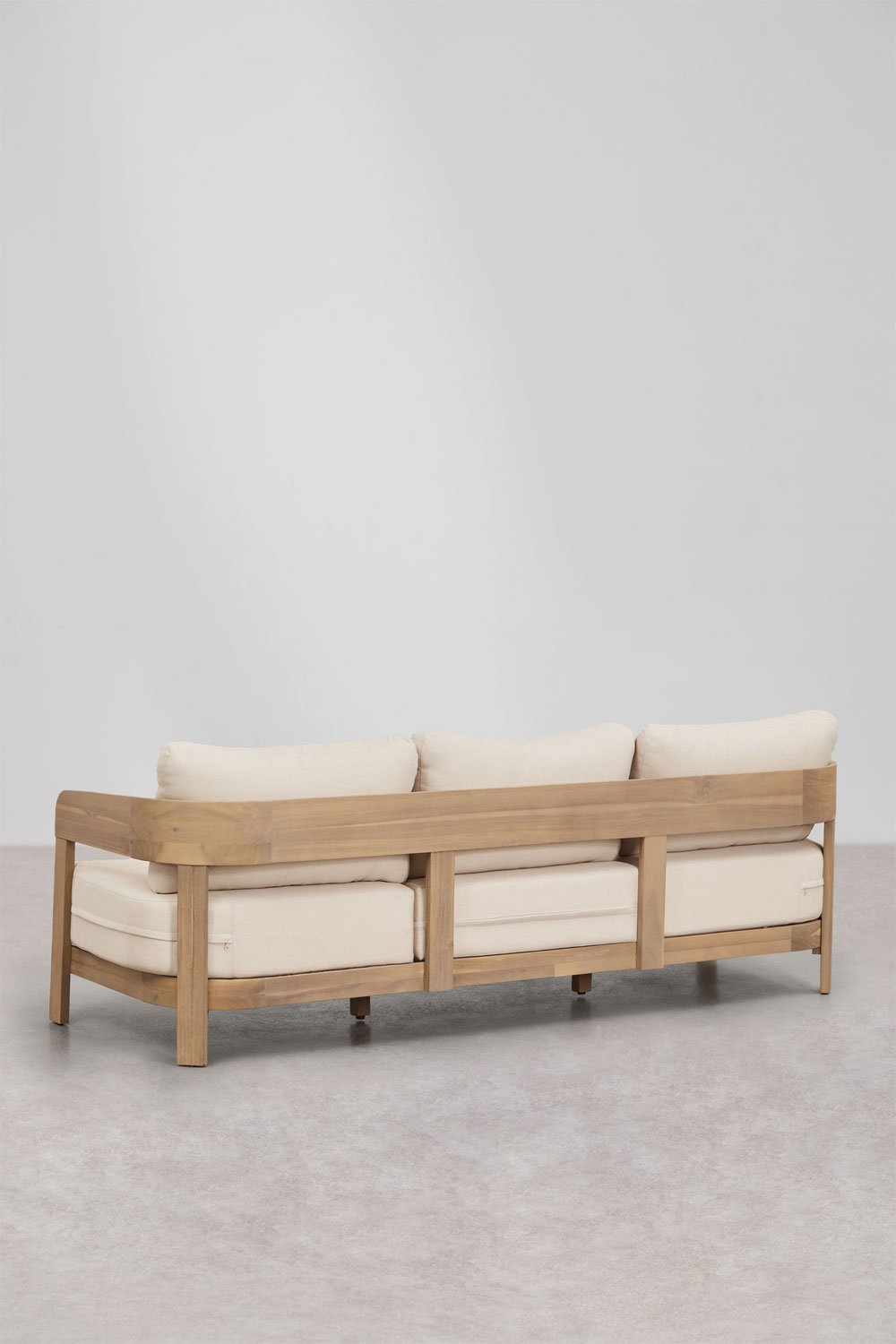 Conjunto de sala de estar com sofá de 3 lugares e mesa de centro em madeira de acácia Uleno , imagem de galeria 4