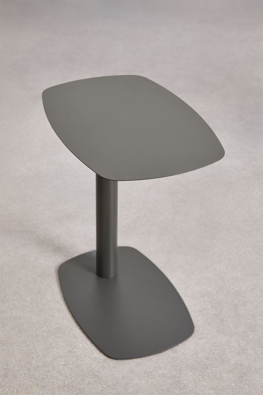 Mesa auxiliar para jardim retangular 40x25 cm em aço inoxidável Odelia, imagem de galeria 3