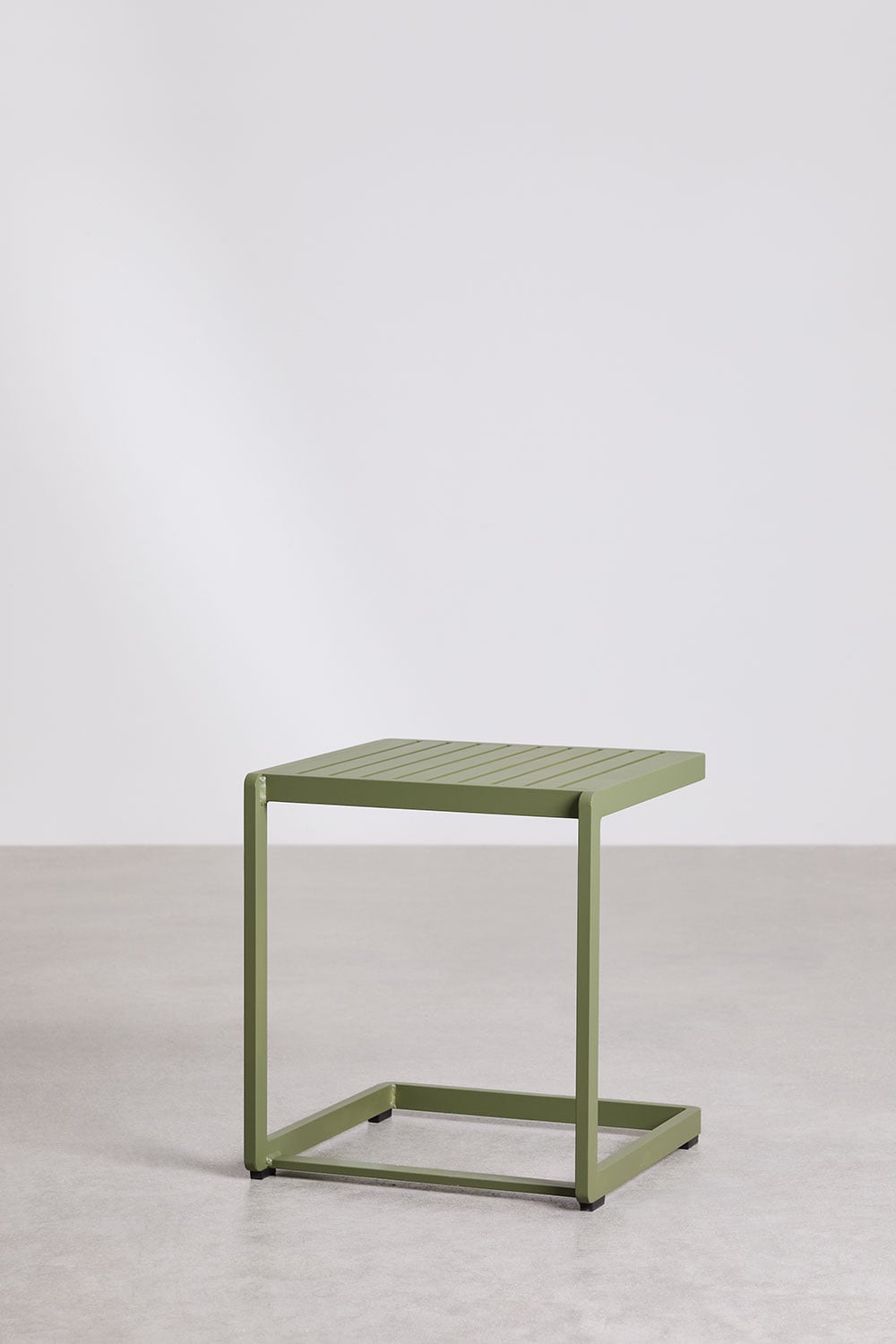 Mesa auxiliar para jardim quadrada 40x40 cm em alumínio Dulem, imagem de galeria 2