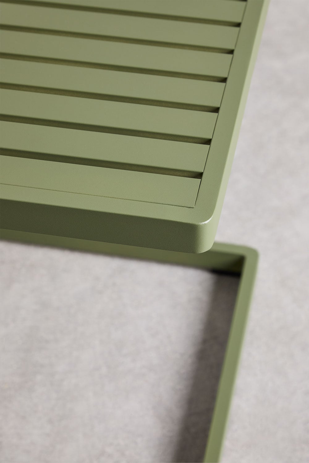 Mesa auxiliar para jardim quadrada 40x40 cm em alumínio Dulem, imagem de galeria 4