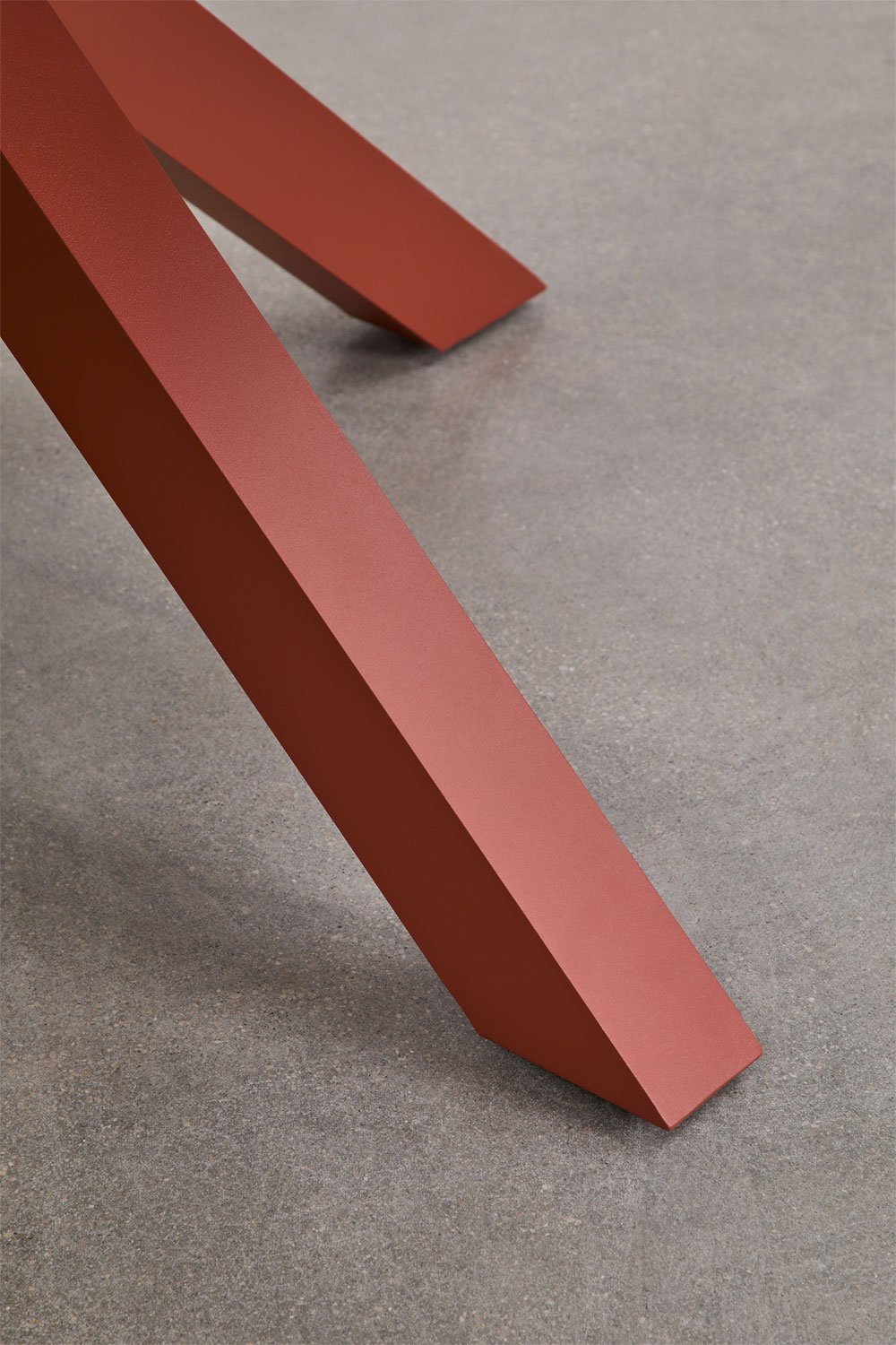 Mesa de jantar extensível redonda 145-200x145 cm em alumínio Barces, imagem de galeria 6