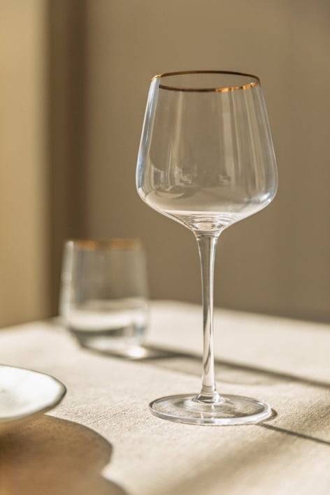 Pacote de 4 taças de vinho tinto em vidro 40 cl Olaya