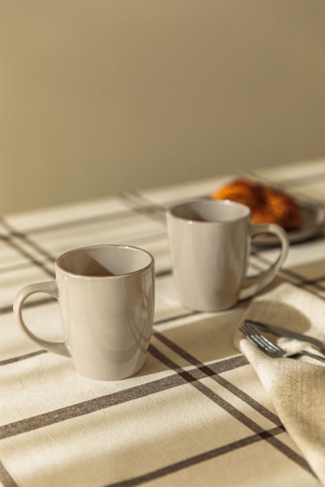 Pack de 2 chávenas de café 34 cl em grés Ronilena