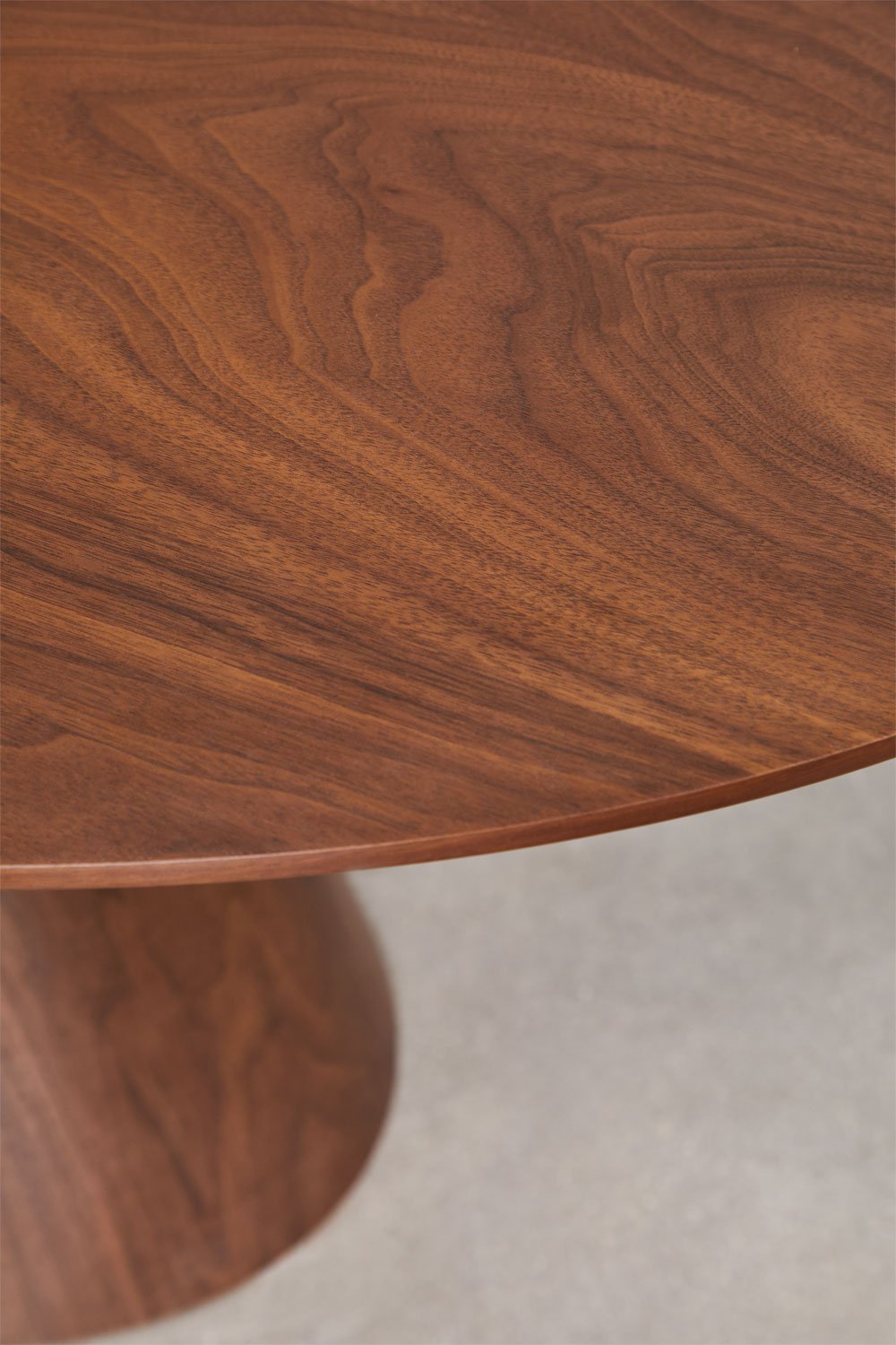 Mesa de jantar oval extensível 160-200x100 cm em MDF e folheado Gala, imagem de galeria 6