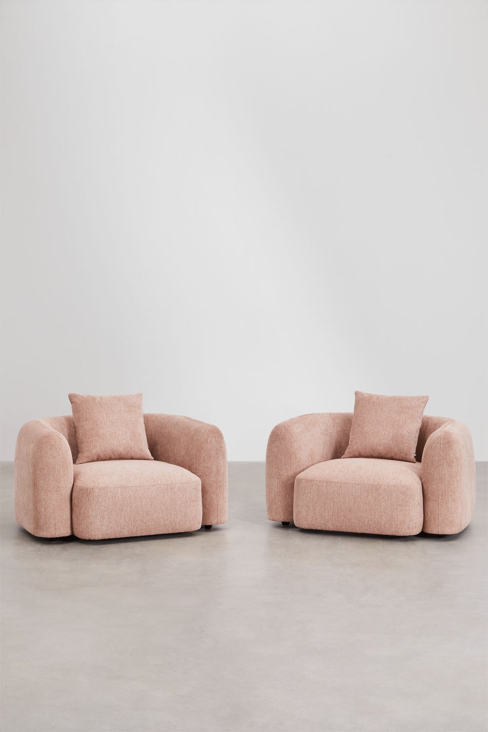 Pacote de 2 poltronas Coco chenille, imagem de galeria 3