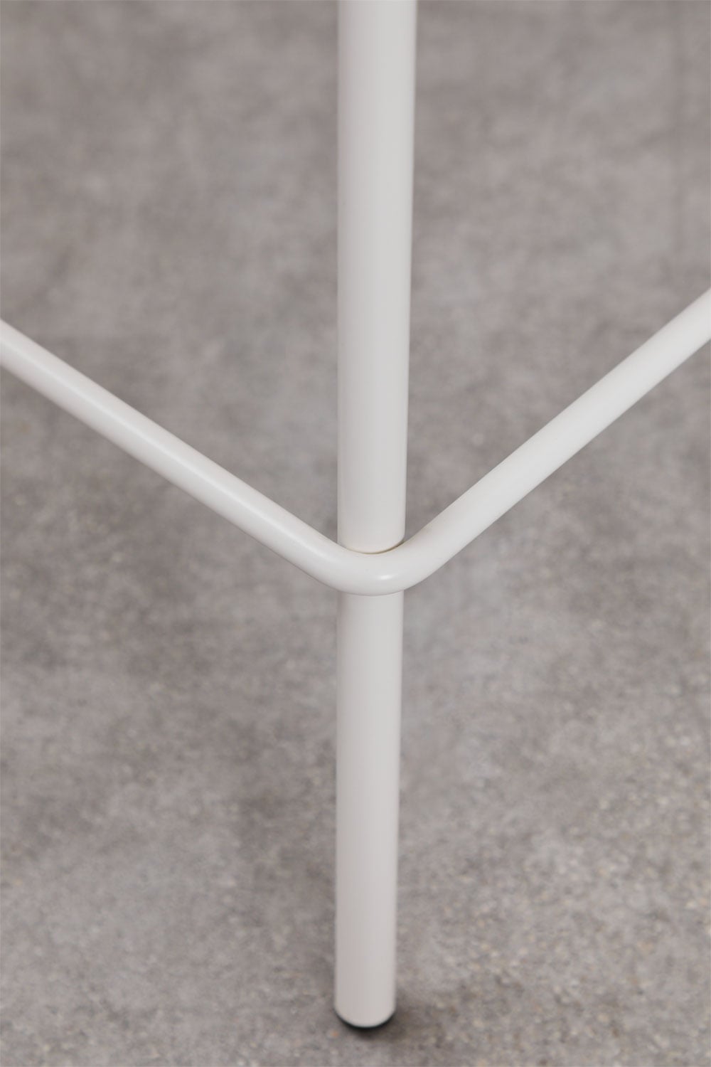 Banco alto de jardim 65 cm em polipropileno branco gardenia Ismene, imagem de galeria 4