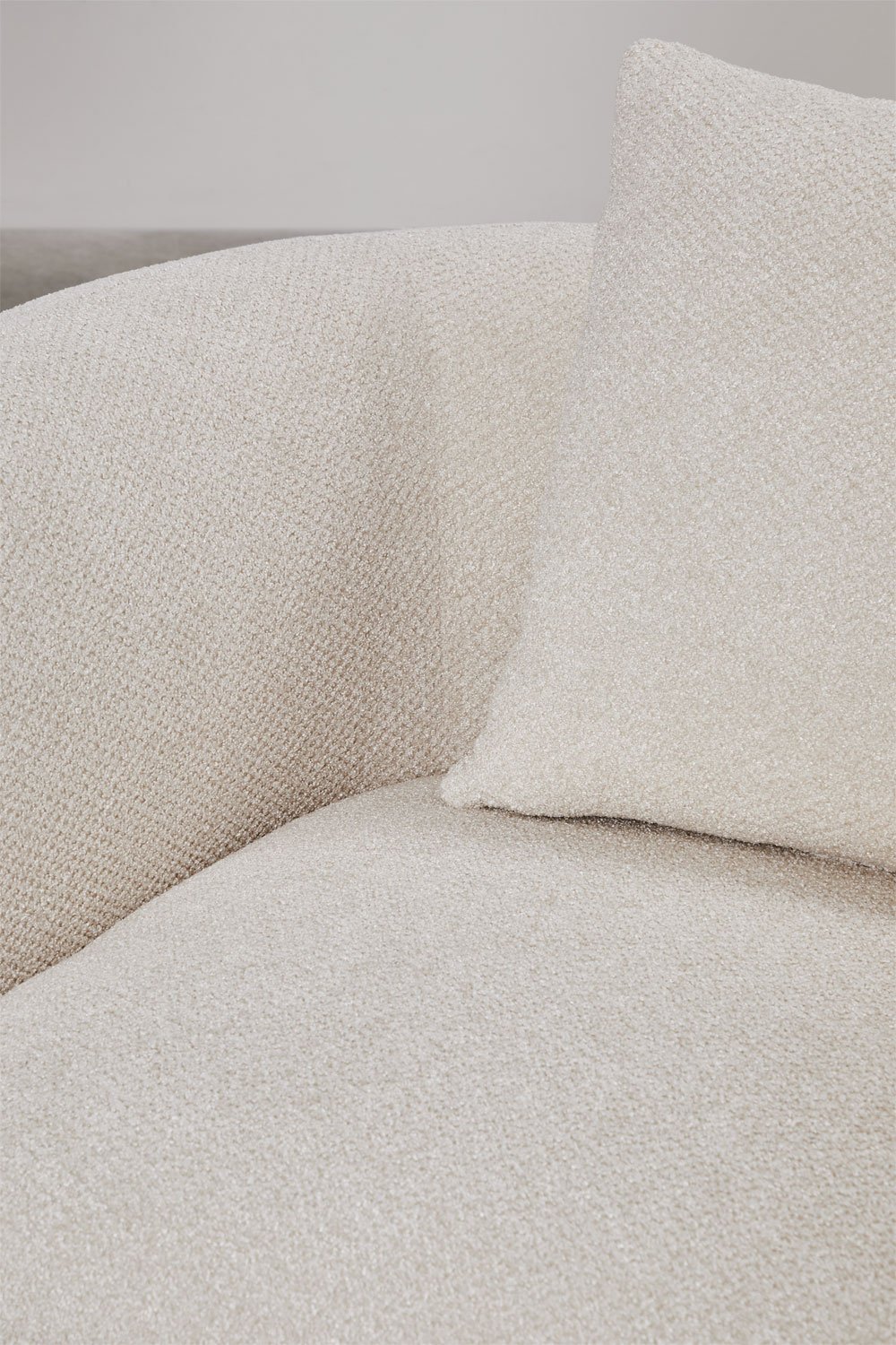 Sofá chaise longue esquerdo modular de 2 peças em chenille Coco , imagem de galeria 2